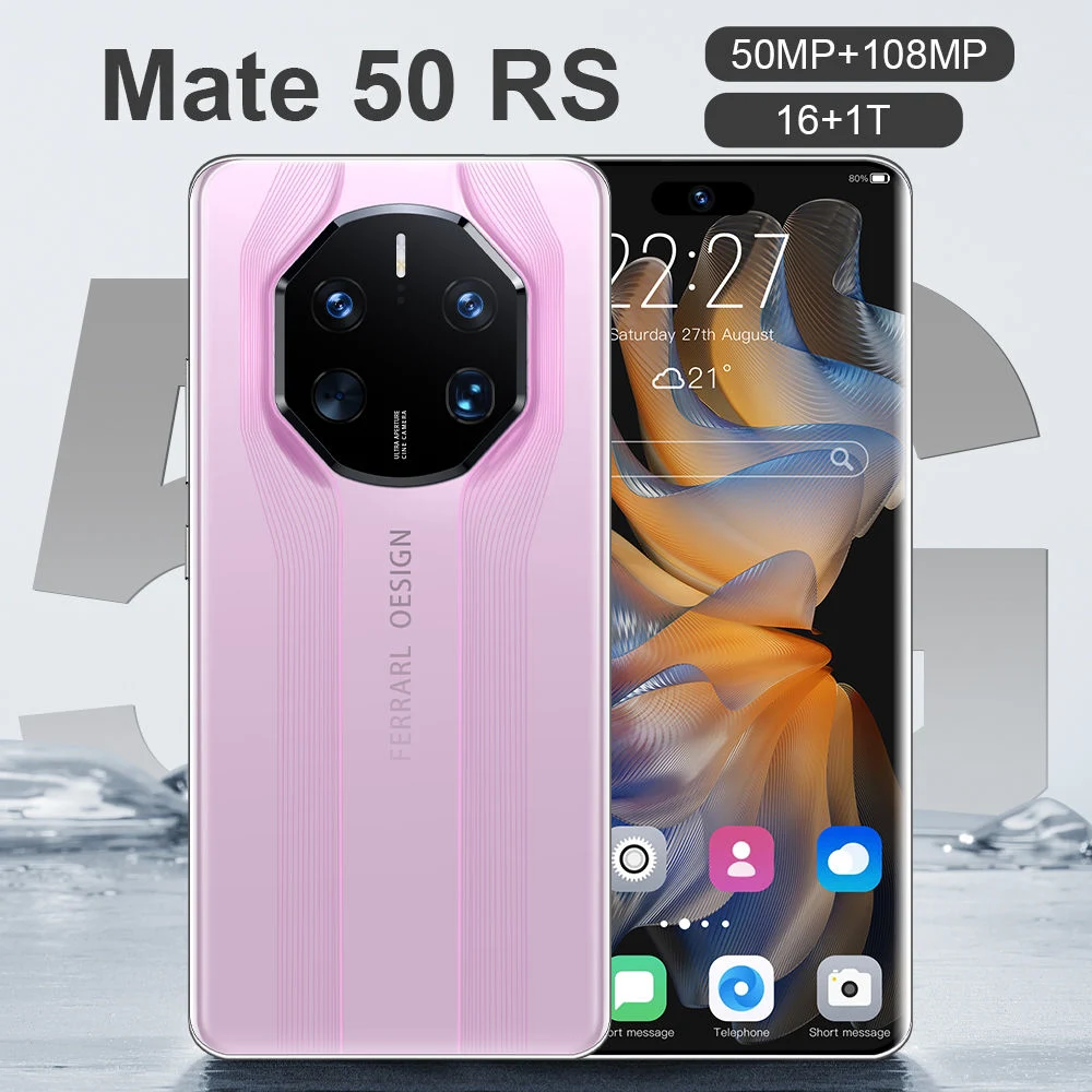 Глобальная версия Мате50 RS смартфон 16g-1ТБ с двумя SIM-РАЗБЛОКИРОВКИ мобильных телефонов 7,2-дюймовый HD оригинал 4G/5g сотовый телефон