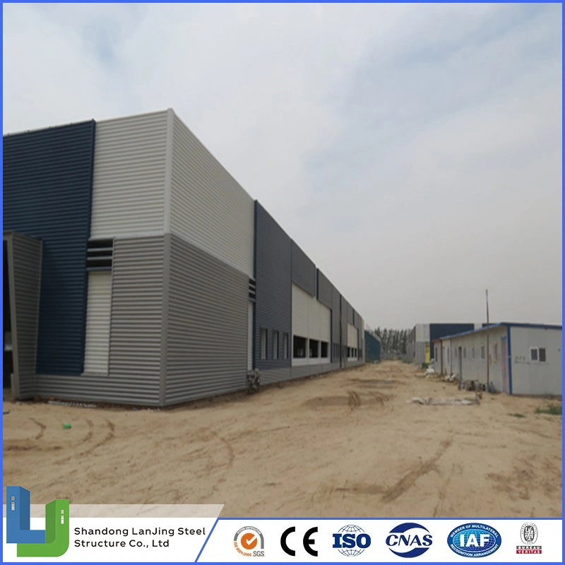 Gran Span Prelab estructura modular de acero Industrial Hall Factory Warehouse Con estructura de acero Pergola