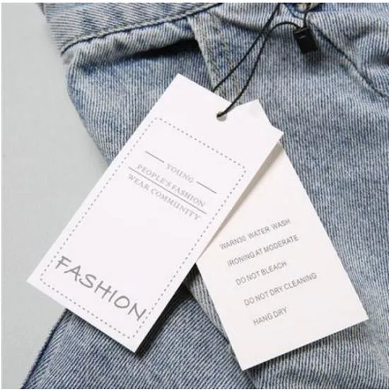 Label Special-Shaped Card Tag für Herren- und Damenbekleidung