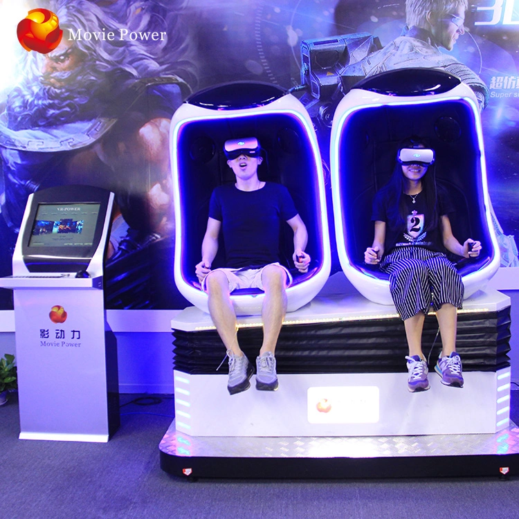 Venta caliente 2 Asientos Vr diversión juego 9D simulador de VR