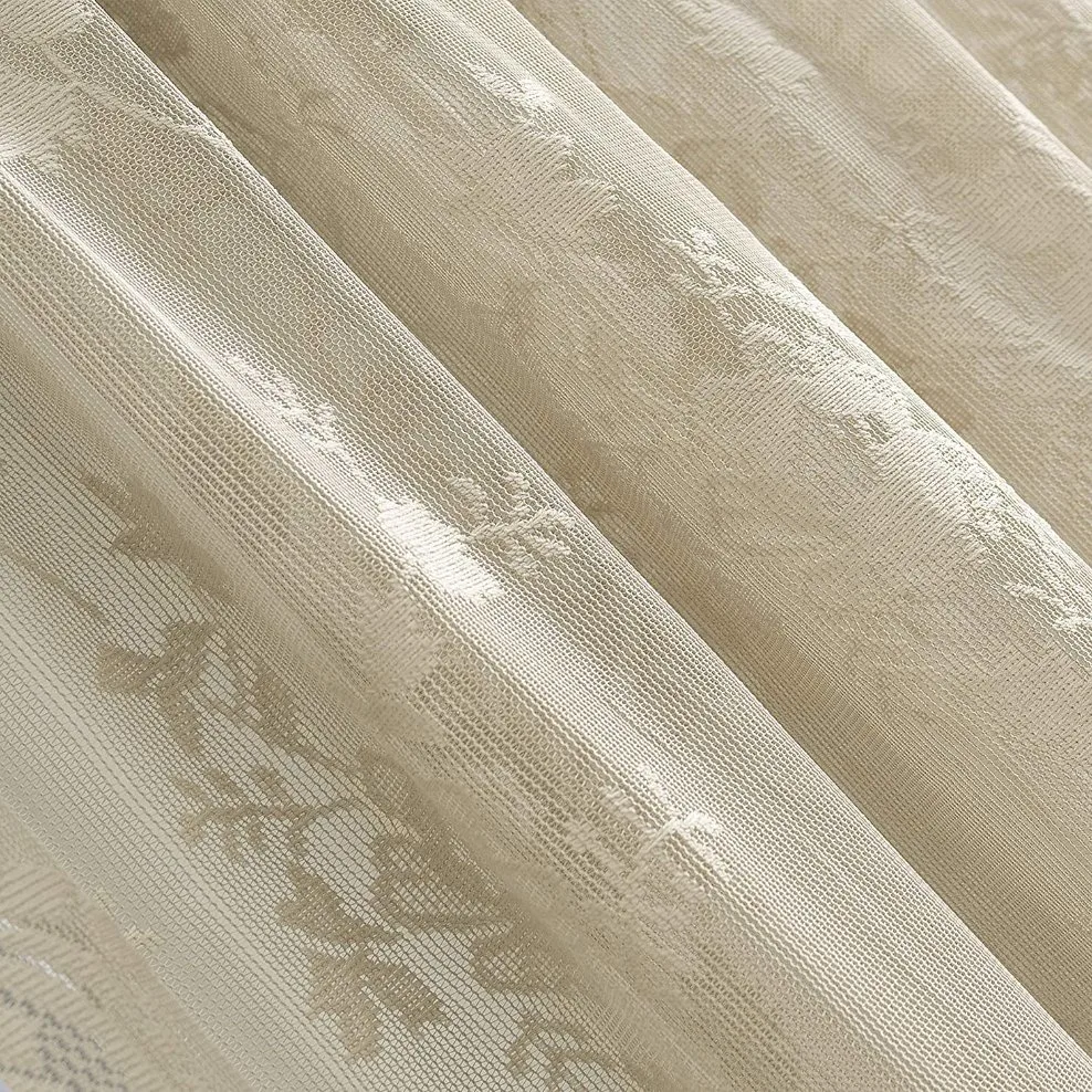 Embroidered Sheer Lace Embroidery Curtains Long Sheer Curtain