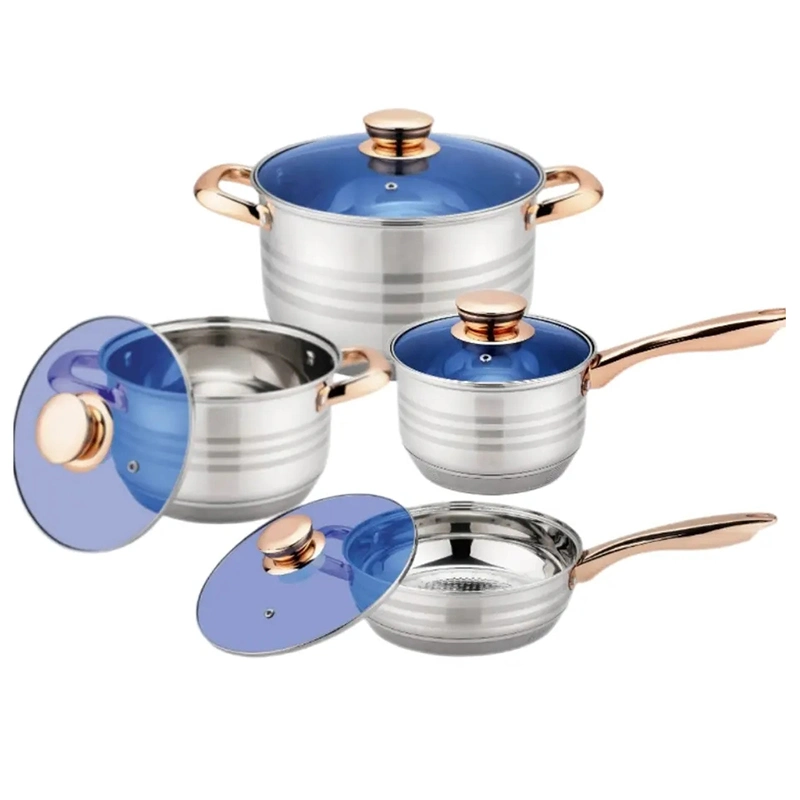 12 Pans y ollas de cocina PCS antiadherente con desmontable Mango Cocina de alta calidad Cocina Cocina Cocina Cocina Cocina de acero inoxidable para el hogar Tapa de vidrio