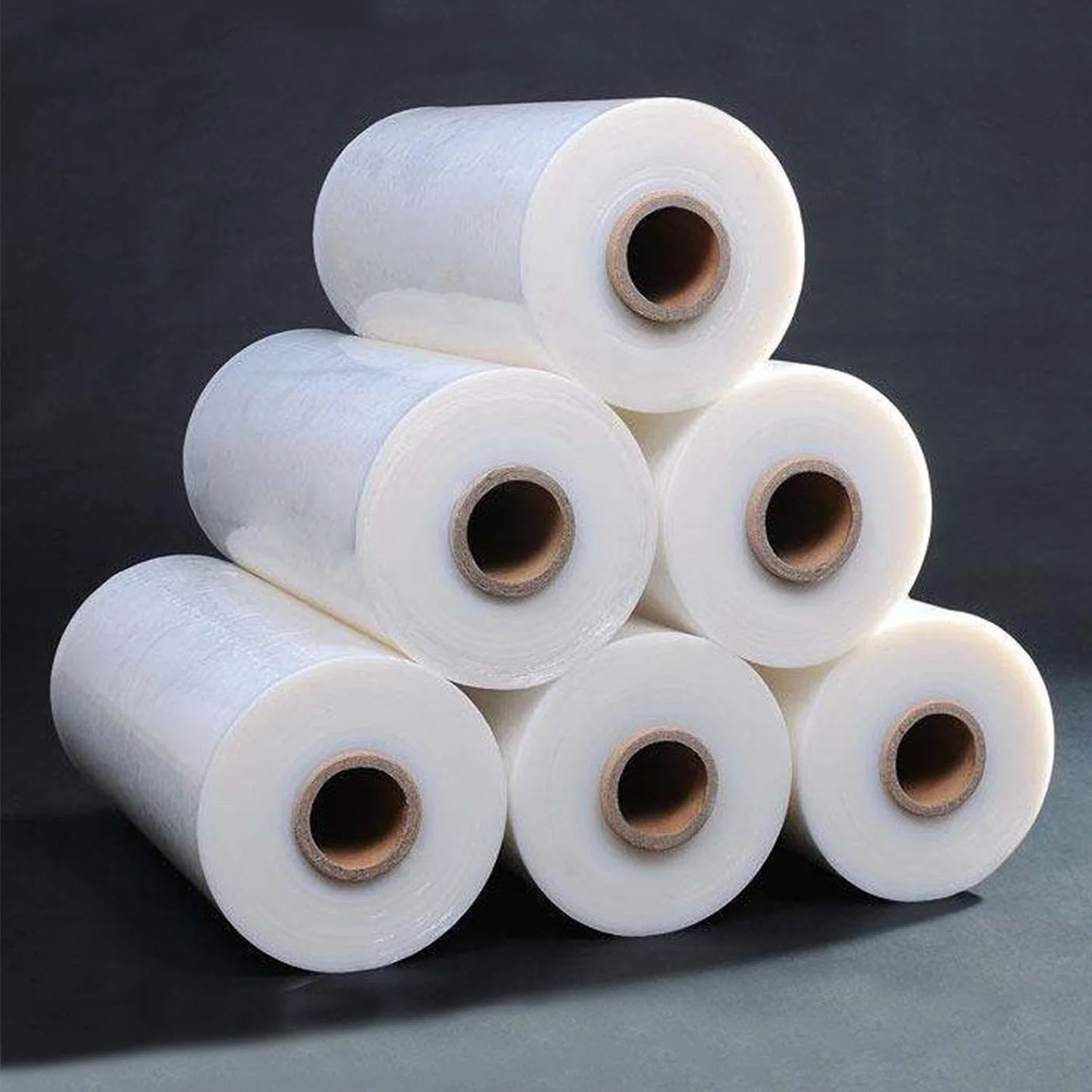 LLDPE Transparent Plastic PE LLDPE Stretch Wrapped Film Pallet Shrink Stretch Wrap Film Jumbo Roll Stretch Film for Machine
