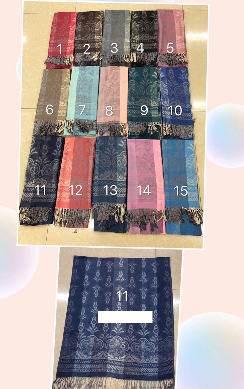 Hot Vendido Factory Bulk elegante seda sensación suave de sobretamaño Shawl La pashmina robó