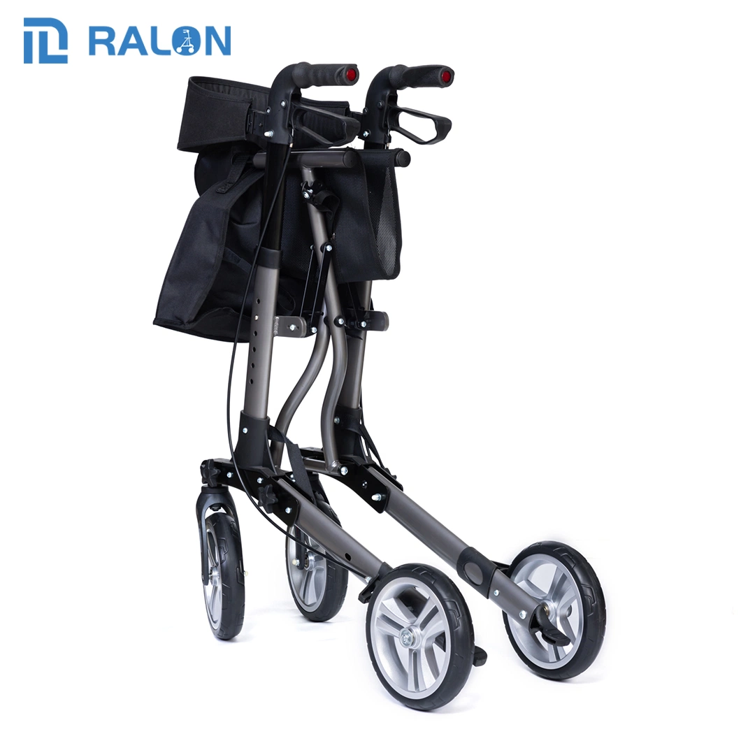 New Product 2023 4-Wheel Seat Walker Adult Rollator Walker with Seat for Elderly