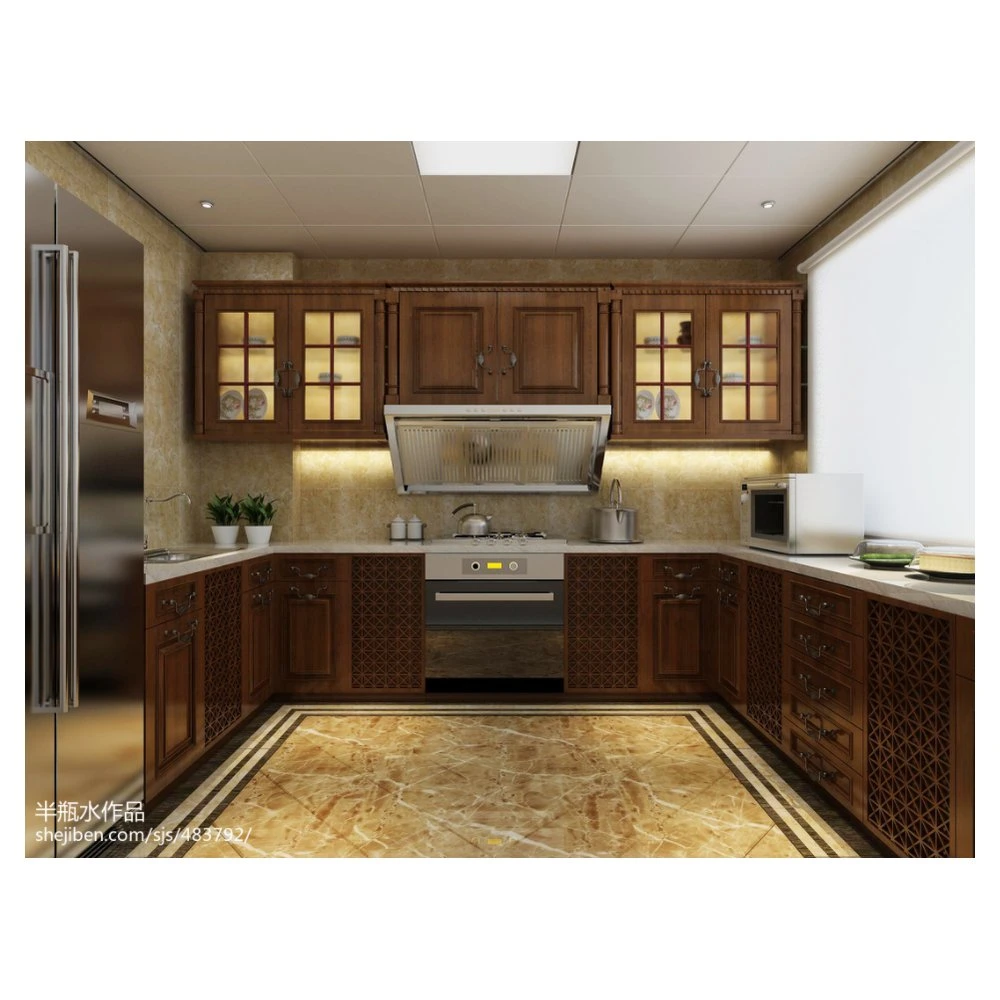 European Style Wooden Furniture Bathroom Cabinets Customized Kitchen Cabinets Furniture