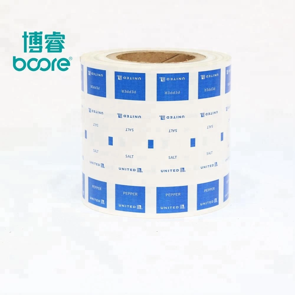 Custom Printed PE Coated Paper Roll Film for Brown Pepper Salt Stick