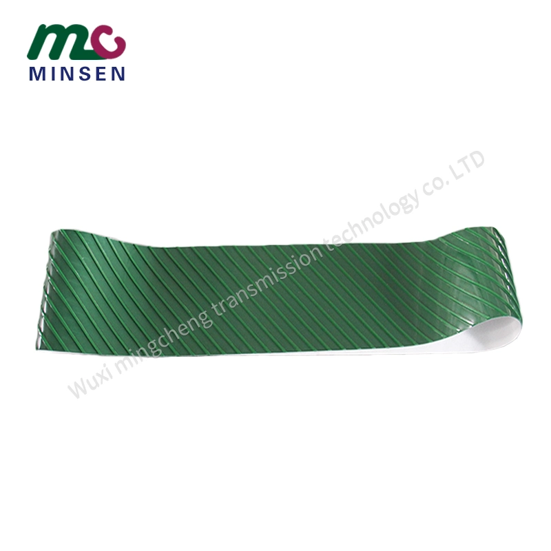 Factory PVC Green Special Guide Bar Conveyor Belt Customized Processing, Suitable for Special Material Transport