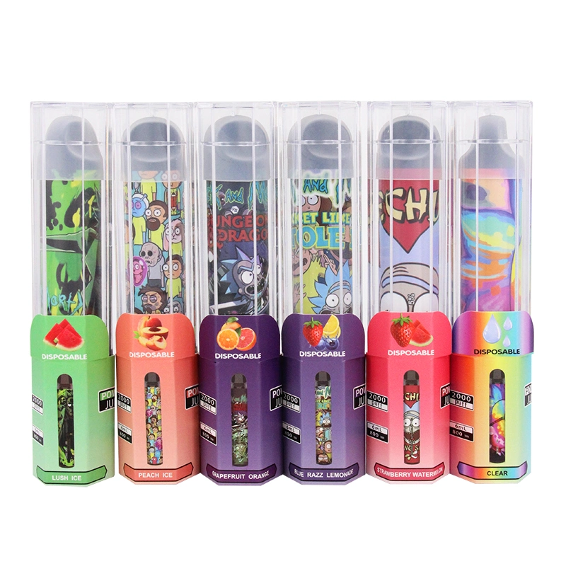 2000 inhalations Jus E gros liquides Vape stylo jetable OEM