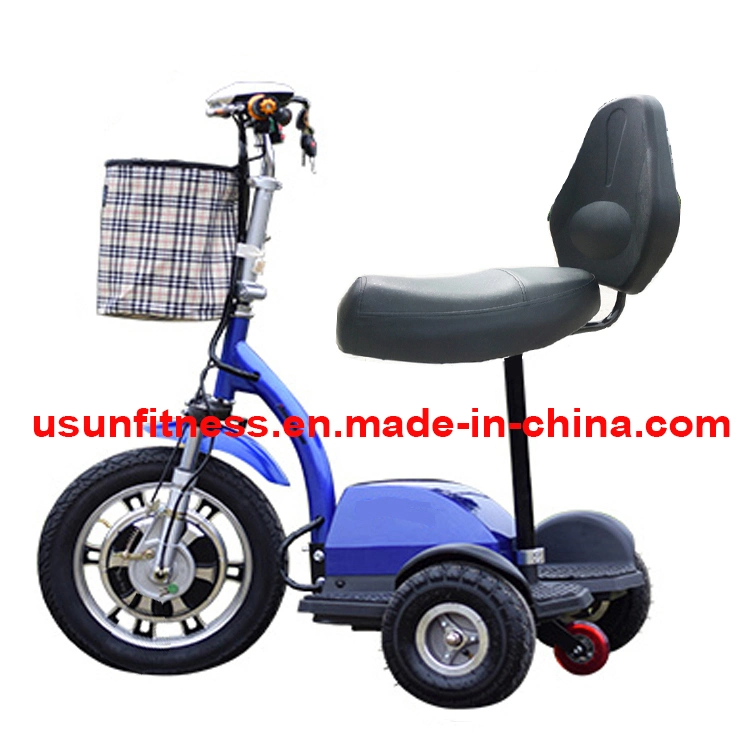 Blue Color Folding Electric Motorcycle with 3 Wheels