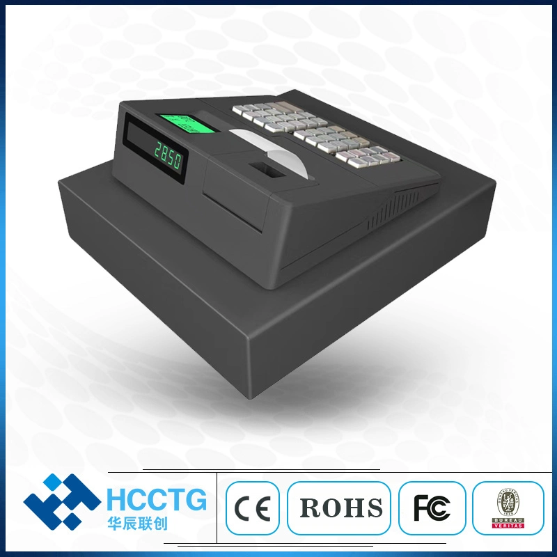 PC Software MCU 51 38 Keys USB/RS232 Electronic Cash Register with 58MM Thermal Printer ECR600