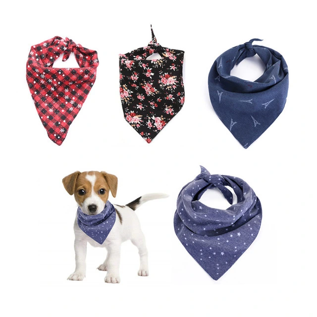 2022 New Fashion Pet Bandana Wholesale High Quality Dog Bibs Bandana Custom