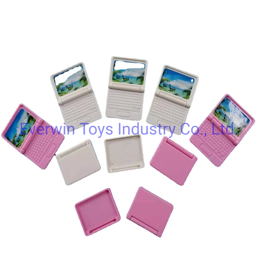 Toy Accessories Plastic Toys Doll Accessory Plastic Set Silver Computer