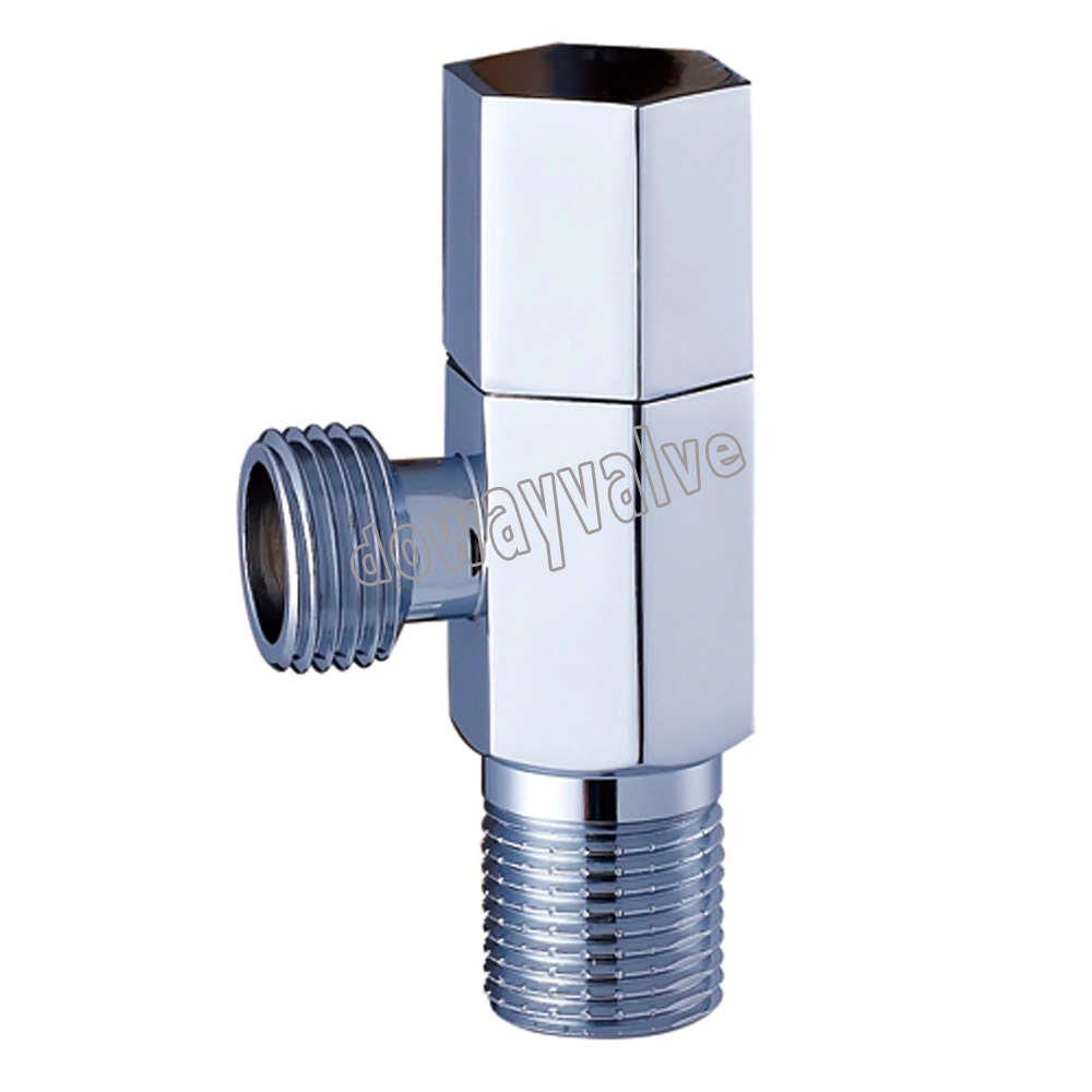 Polish and Chrome Plated Zinc Alloy Handle Brass Angle Valve