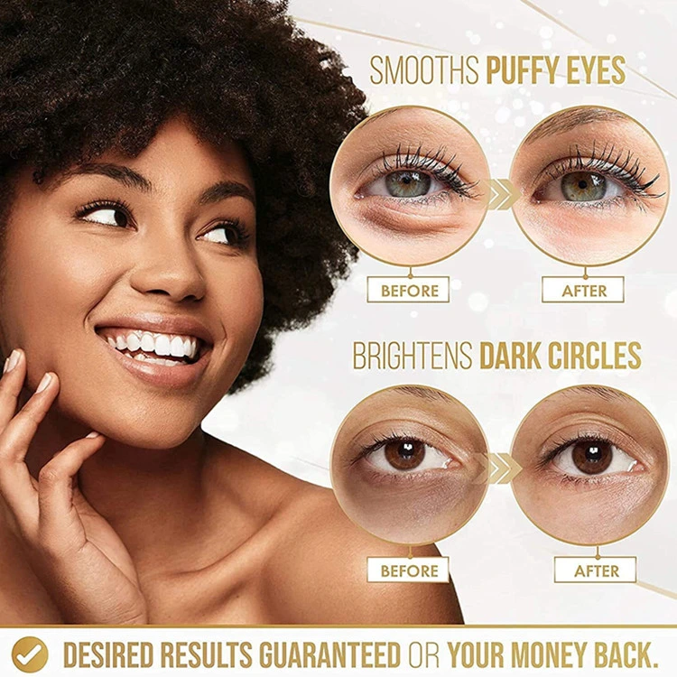 Ojo de Oro 24K de OEM de la máscara para las ojeras los tratamientos y reducir las arrugas