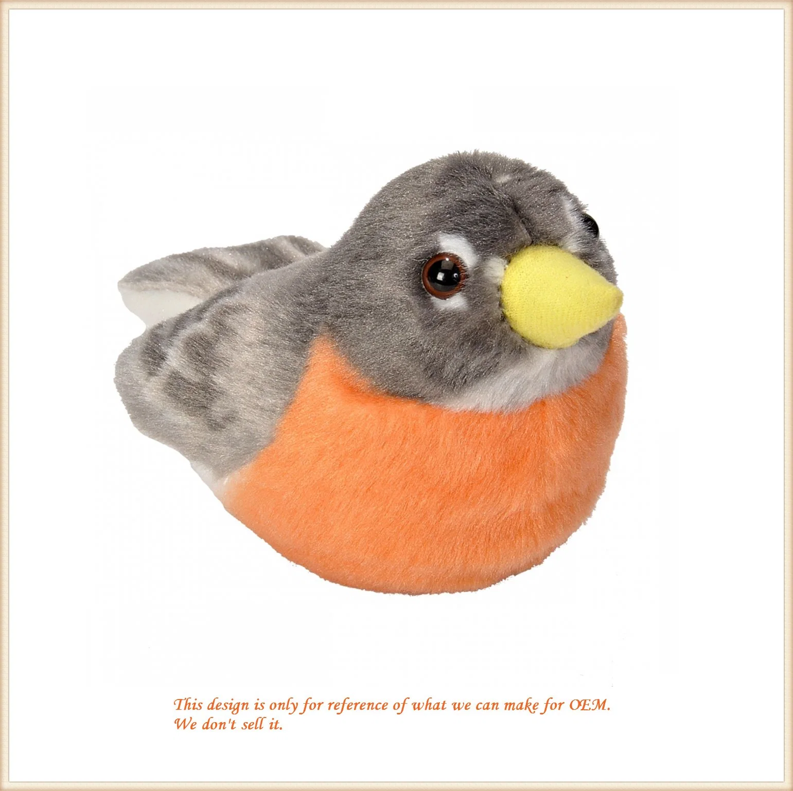 Custom Small Roly-Poly Bird Plush Toy/ Lovely Animal Stuffed Toys