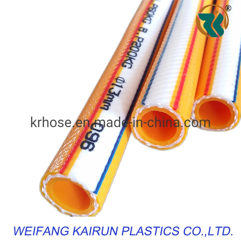 PVC Agriculture Irrigation Industrial High Pressure W. P. 40bar Air/Water Flexible Yellow Spray Hose