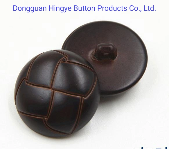 Plastic ABS Football Shape imitation Leather Foot Shank Button