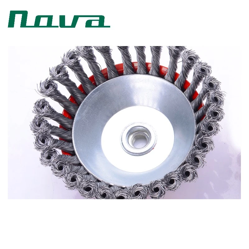 6 Inch Brass Stainless Steel Wire Cup Wheel Brush