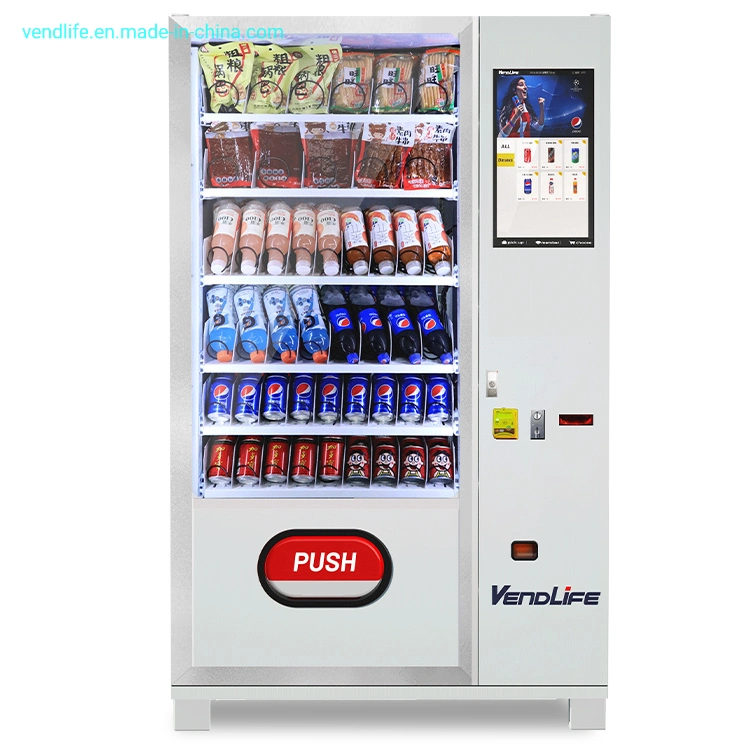 Cheap and Quality Drink Snack Refrigeration Vendlife Vending Machine Free Customized Wrap