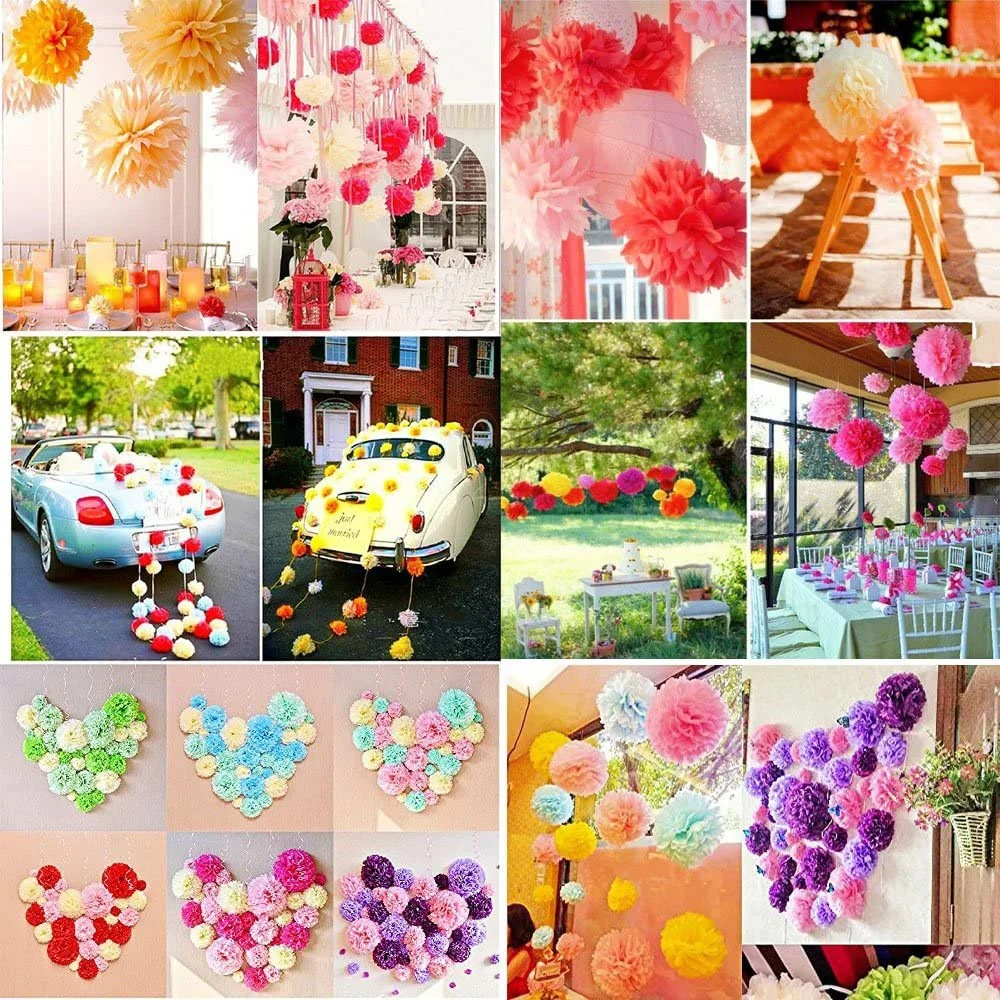 10" Wedding Birthday Party Shopping Mall Dekorative Papier Blume Ball Handgemachte Blume