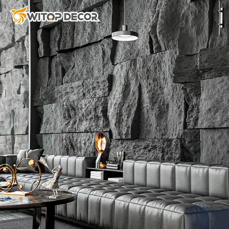 Interior and Exterior Decoration The Latest PU Stone 3D Wall Panel 2023 New Design New Products