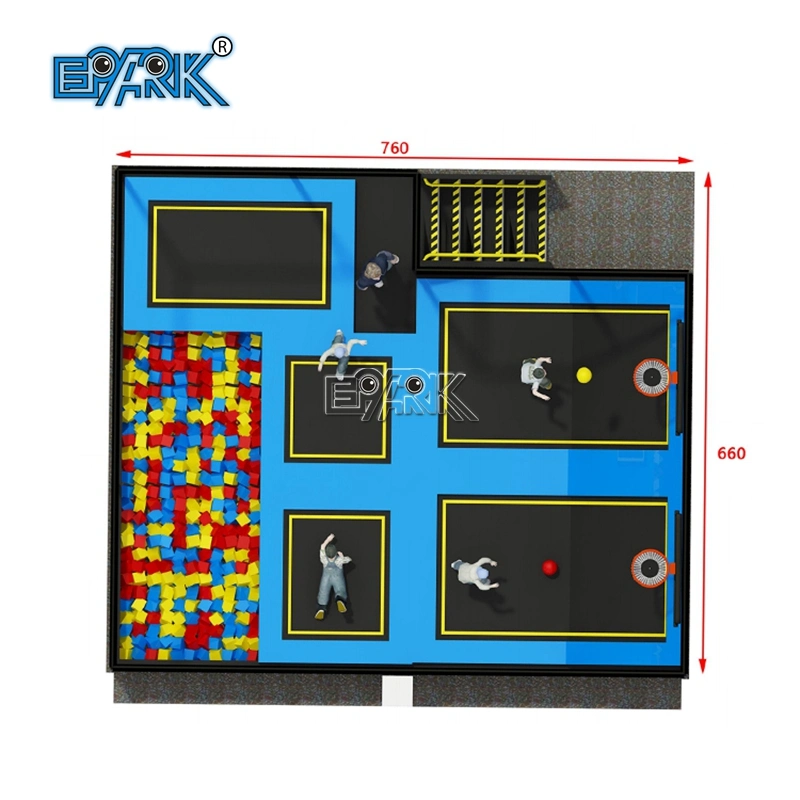 صالة ألعاب رياضية ترامبولين داخلية وسرير القفز الداخلي ألعاب حيوية ترامبولين الأطفال والشابة