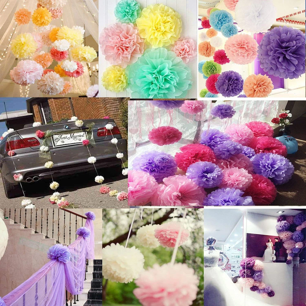 10" Wedding Birthday Party Shopping Mall Dekorative Papier Blume Ball Handgemachte Blume