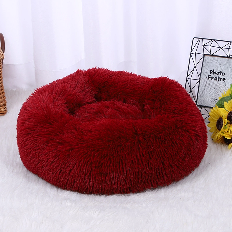 Pet Hot Sale Pet Sofa Bed Mat Soft Keep Warm Pet Bed Mat Solid Color Cat Bed Kennel High quality/High cost performance  Big Red Pet Bed