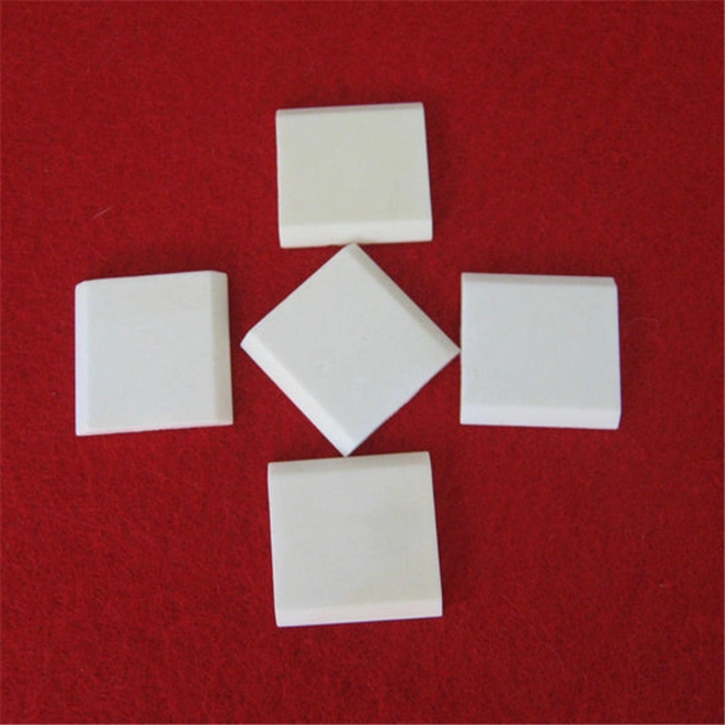 Customized White Al2O3 Chamfer Sheet Wear Resistant Alumina Ceramic Square Plate Insulation High Temperature Resistant Board