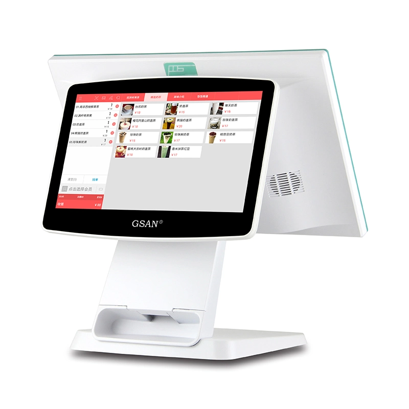 Hot 15.6" Android POS System Cash Register with 11.6" Customer Display