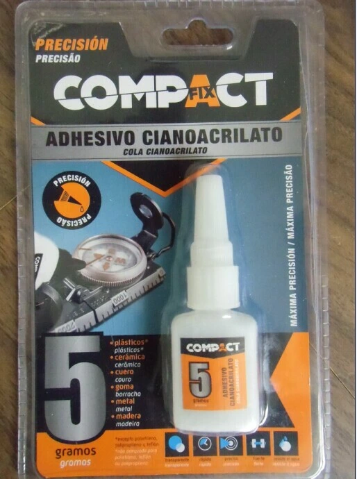 High Strong Super Glue for Plastic Fast Bond 5g Per Bottle