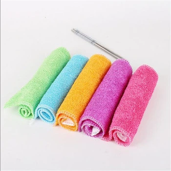 Durable Bamboo Fiber Kitchen Table Car Glasses Cleaning Cloth