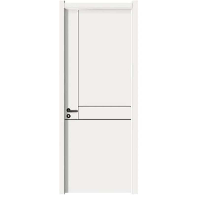 White Primer Veneer Painting Wooden Entry Doors Prehung Internal Semi Code Doors for Hotel, Apartment, Office, Room