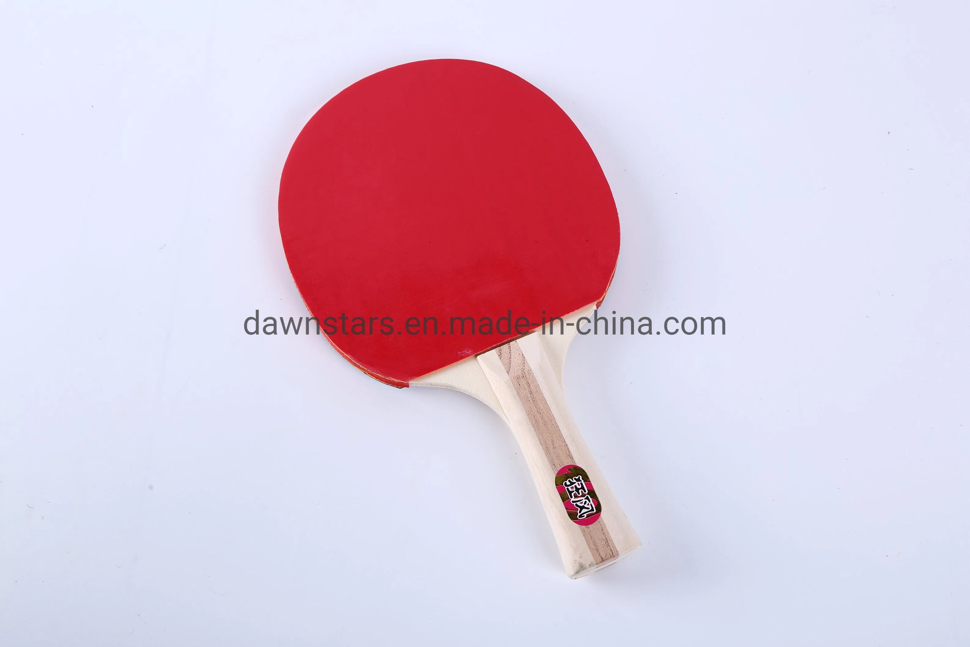 Poplar Wood Table Tennis Racket Ping Pong Bat with Log Handle