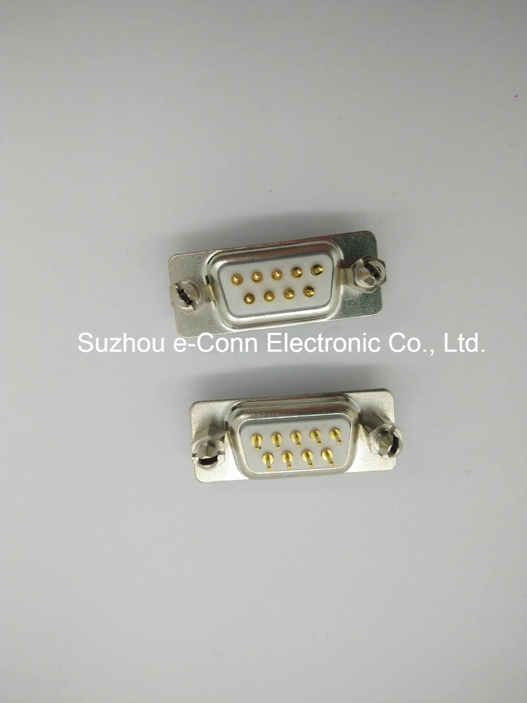 D-SUB 9pin Female Connector 180&deg; DIP Solid Pin