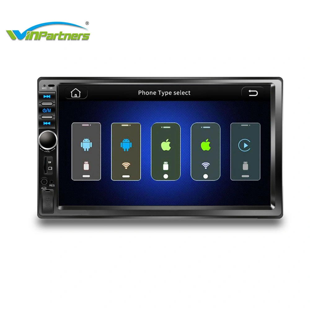 7&amp;rdquor;Espelhamento de interconexões de telefones móveis 2 DIN MP5 Player M7018