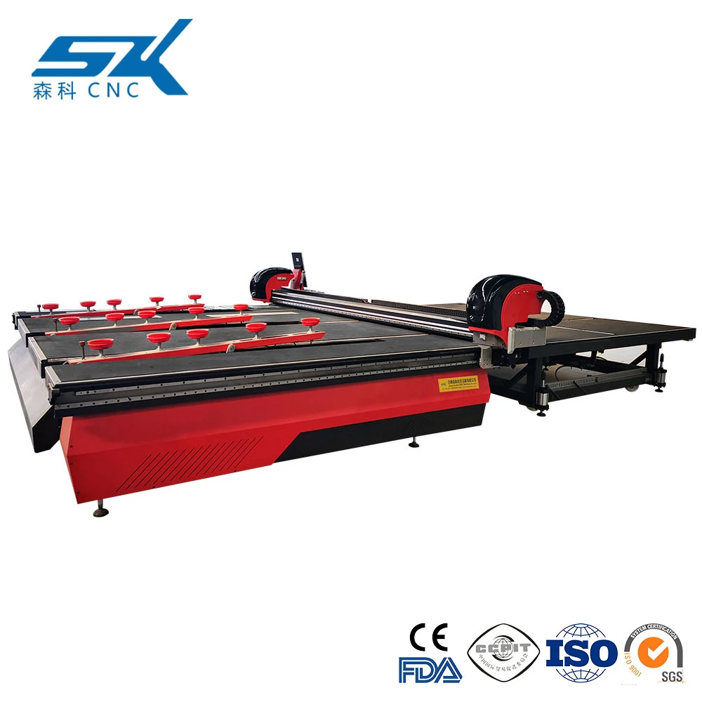 Easy Operating Air Floating Digital Glazing Door Glass Window Round Manual Tilting Glass Cutting Table