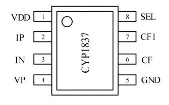 Cyp1837 Integrated Circuit Single Phase Energy Meter IC with Integrated Oscillator