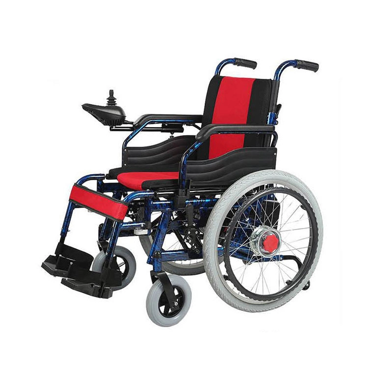 Fauteuil roulant électrique pliable de couleurs multiples la capacité de charge 100 kg de chaises de roue