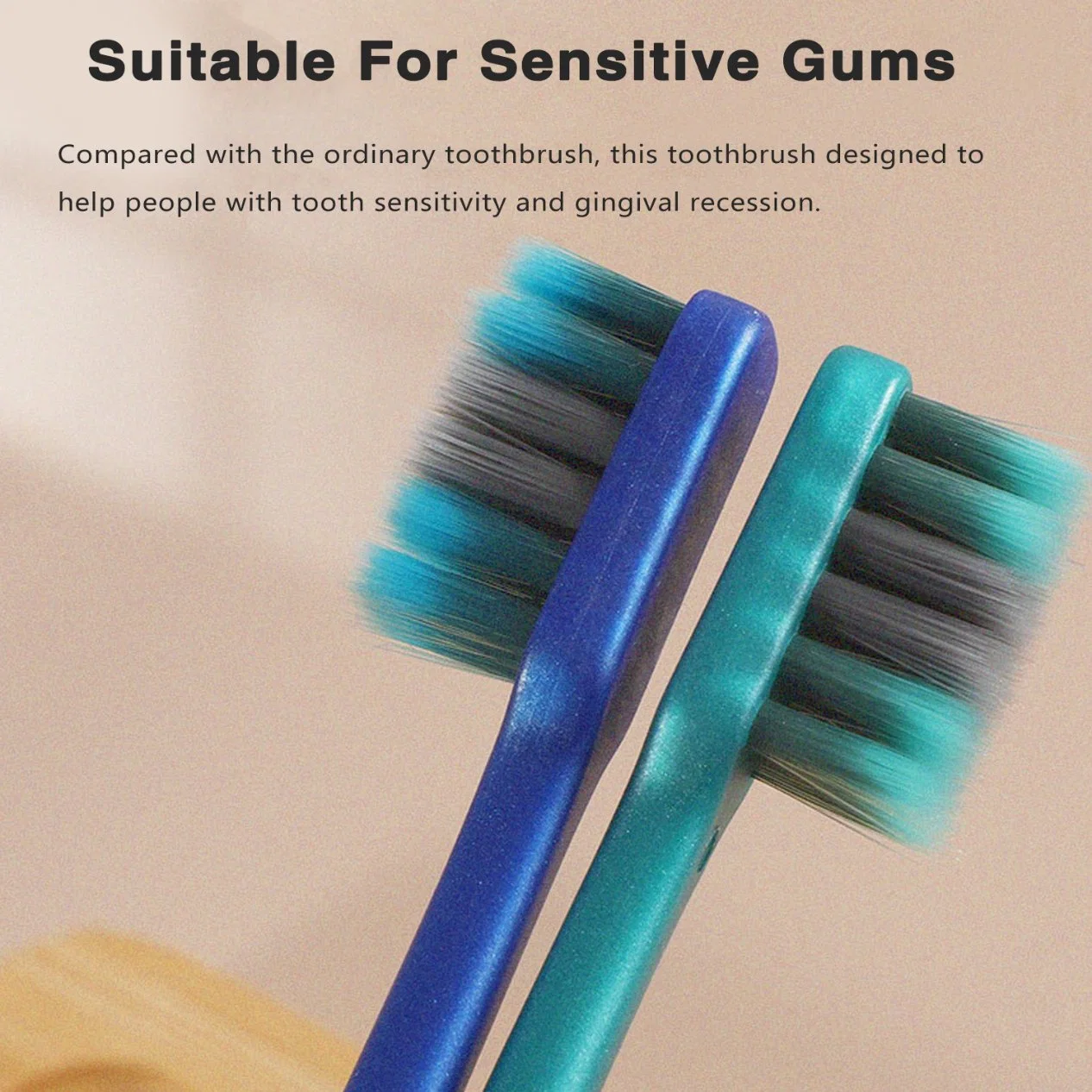 Free Sample Ultra Soft Bristle Small Brush Head Adult Toothbrush