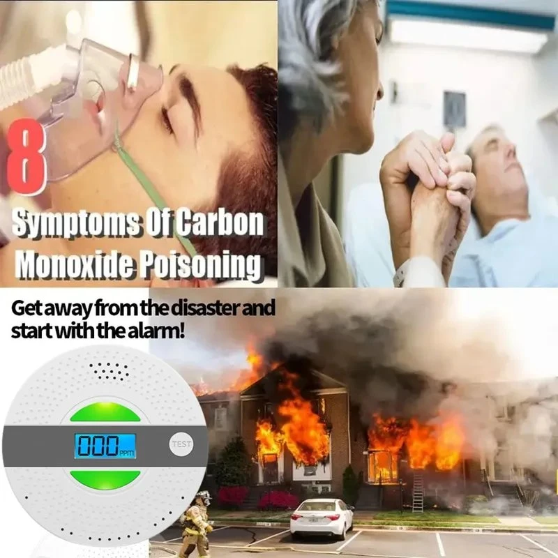 Sumring New Product Manufacturers High Sensitivity Combination Carbon Monoxide and Smoke Alarm battery