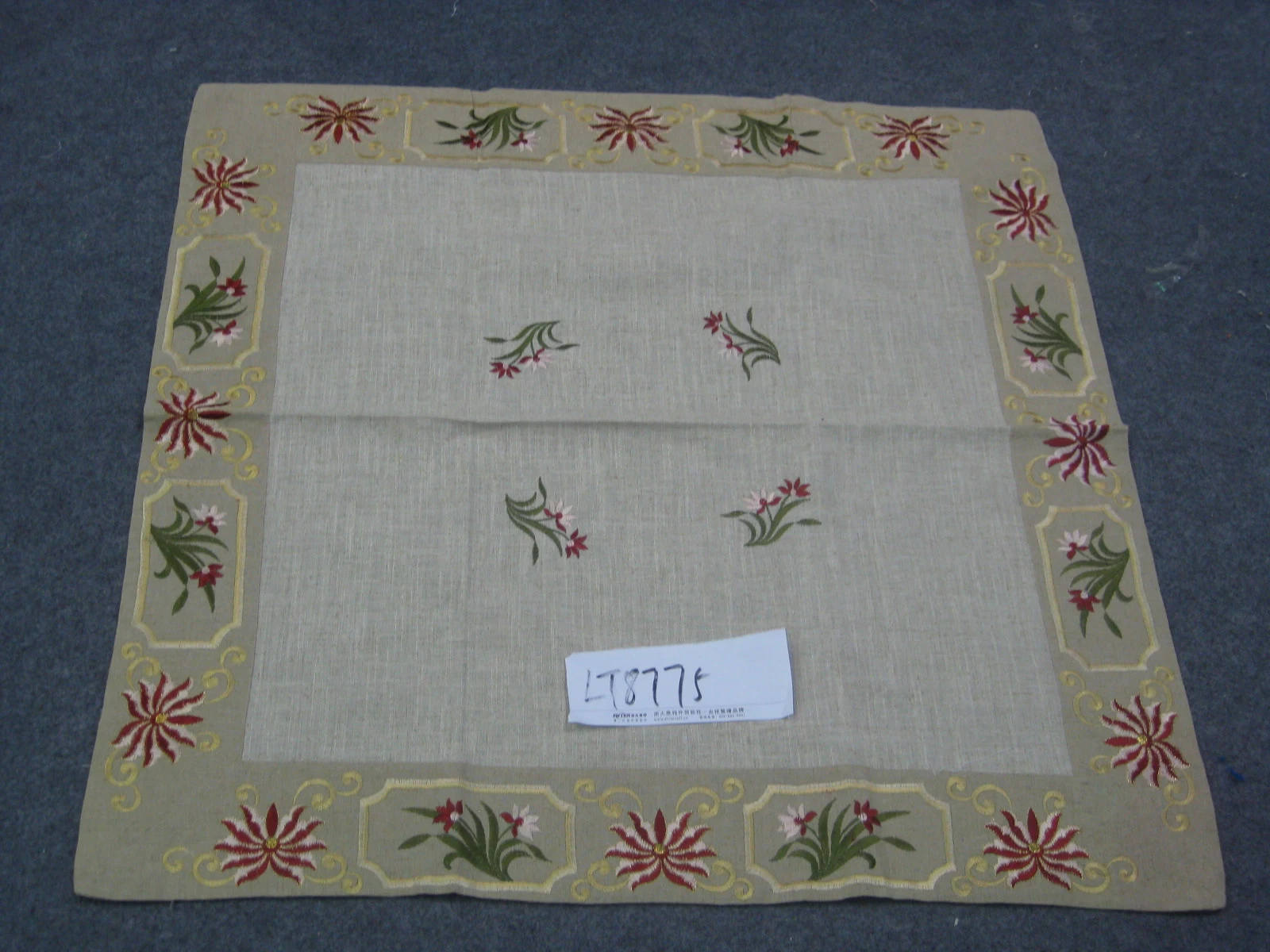 Thanksgiving Gift Linen Hand Made Table Runner