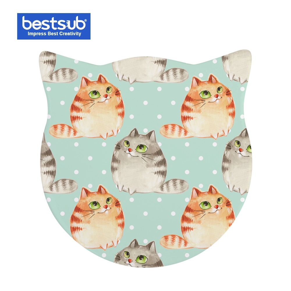 Bestsub Sublimation Cat Coaster W/ Cork (CBZ21)