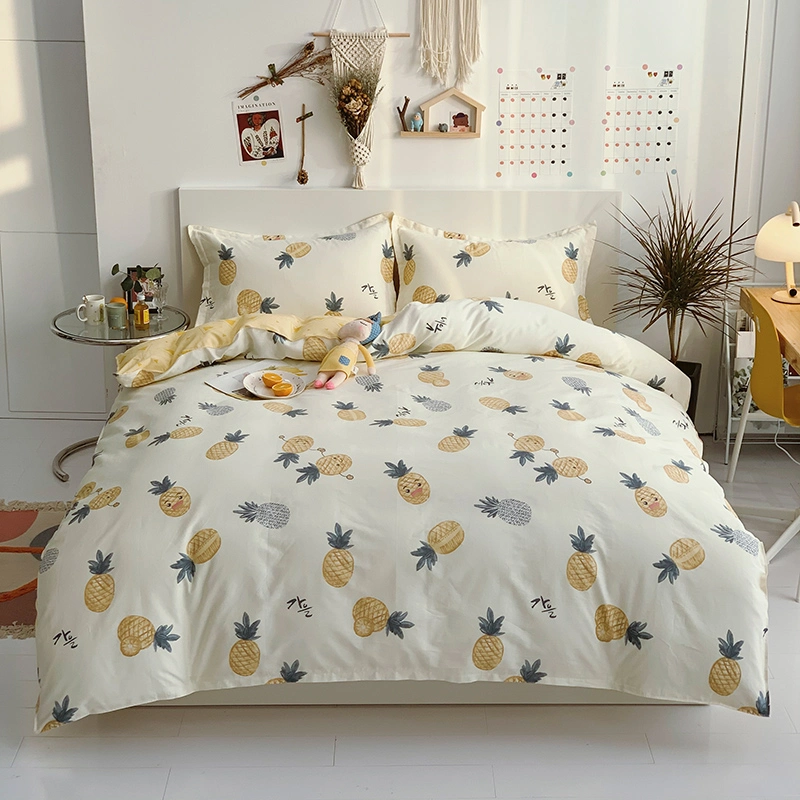 Quality A Grade Printed 4PCS Home 100% Cotton Sheet Sets Bedding Wholesale