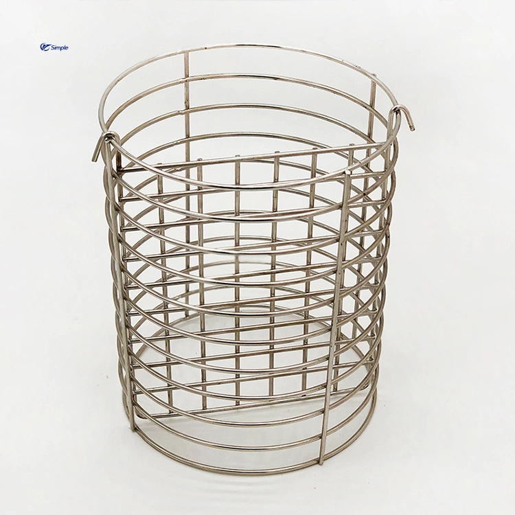 Stainless Steel Slip Mesh Round Frying Basket Stainless Steel Kitchenware Frying Basket