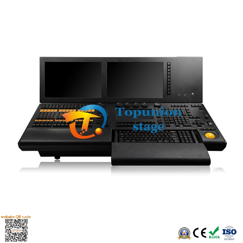 Consola de iluminação Super Stage PC de 19" com ecrã táctil duplo Equipamento