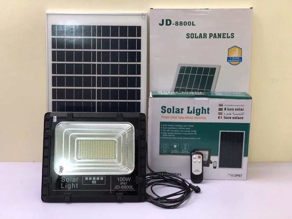 Luz solar lámpara LED Alimentación iluminación de hogar iluminación de hogar IP67 Luz de inundación de LED Solar lámpara de energía solar