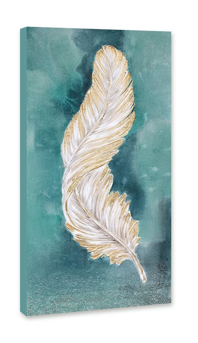 White Feather Oil Painting Wall Art Home Products Canvas Prints