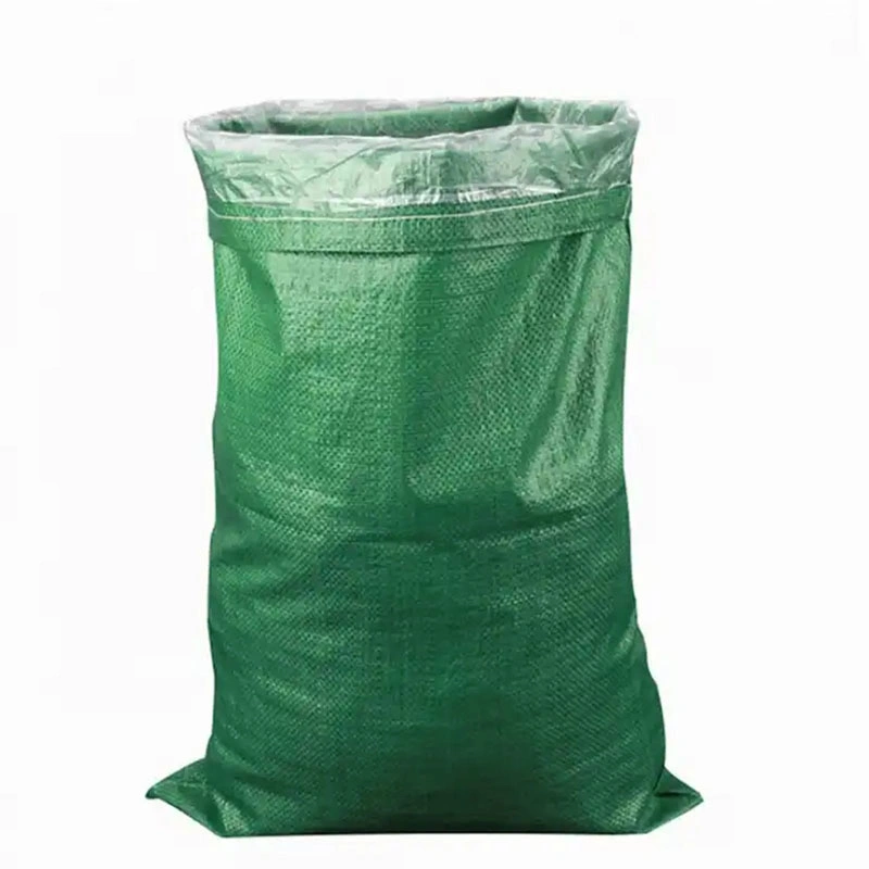 Custom Long Grain Sack plástico reciclado PP tejido de embalaje de grano Bolsa